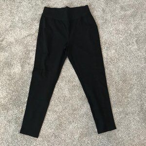 NWT Denim & Co. Active Regular Duo Stretch Pant with Side Pocket (Black)